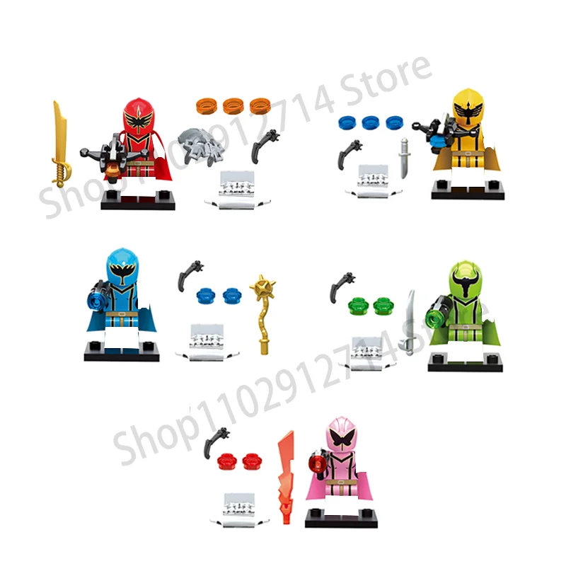 Model Kit Power Rangers - 5 adet/takım güç Anime Rangers yapı