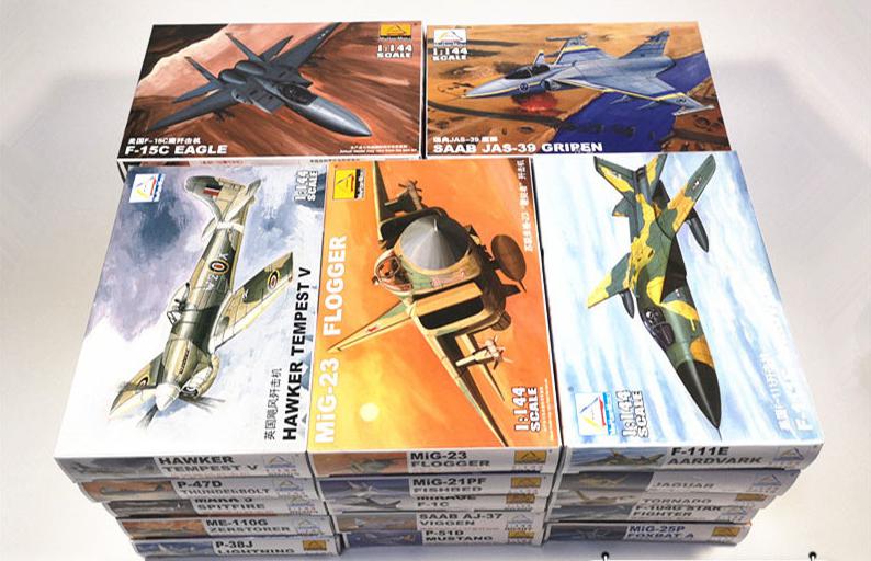 Model Kit Ww2 - 25 adet 1/144 plastik montaj avcı