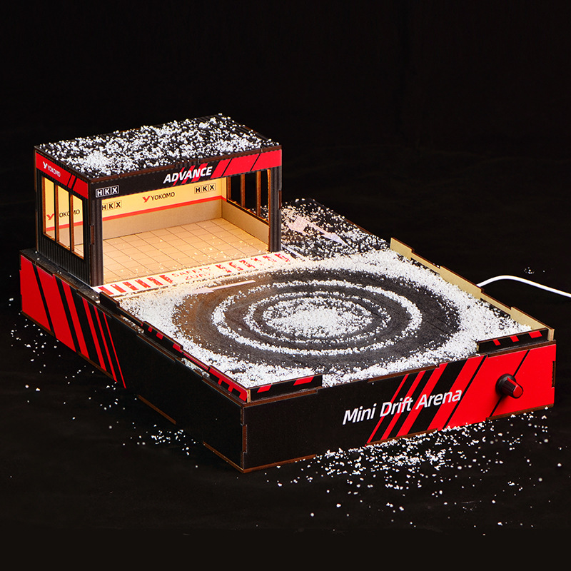 Model Kit Display - 1:64 Ölçekli DIY Drift Pisti Dioraması,