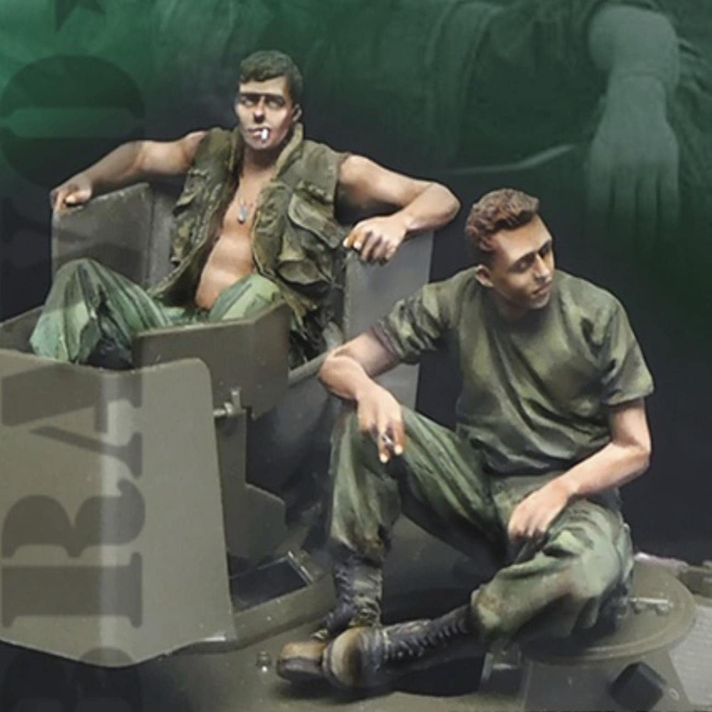 Model Kit Italeri - 1/35 reçine figürü boyasız Model seti,