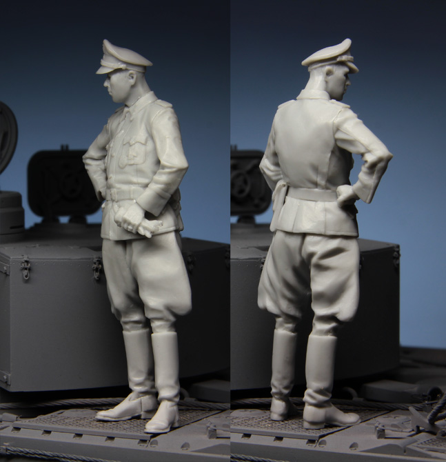 Model Kit Ww2 - 1:35 Kursk'teki reçine kitleriyle yapılan subay