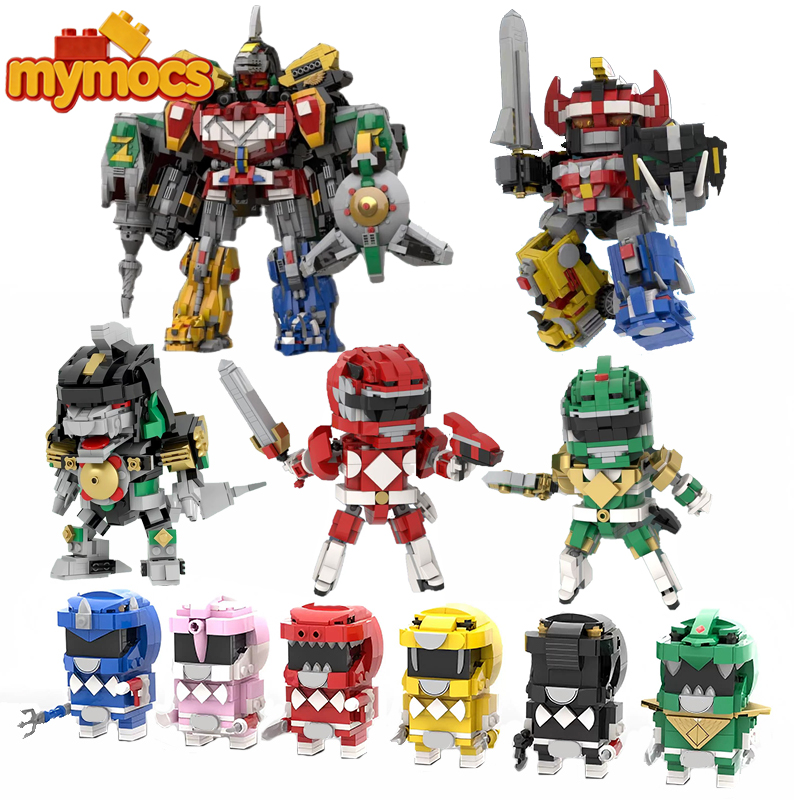 Model Kit Power Rangers - Mymocs Kyoryu Film Aksiyon Figürleri Güçlendirilmiş