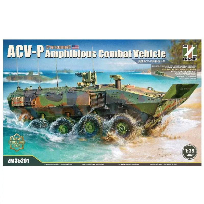 ZM35201 Zimi 1/35 ACV-D Amfibi - Model Kit Italeri incelemesi ve fiyatı