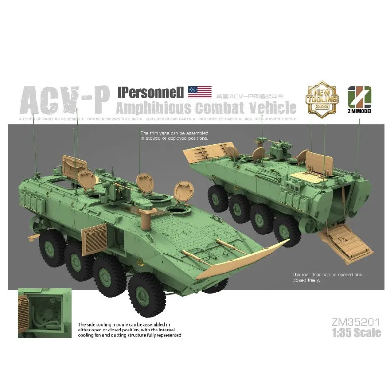 ZM35201 Zimi 1/35 ACV-D Amfibi - Model Kit Italeri incelemesi ve fiyatı