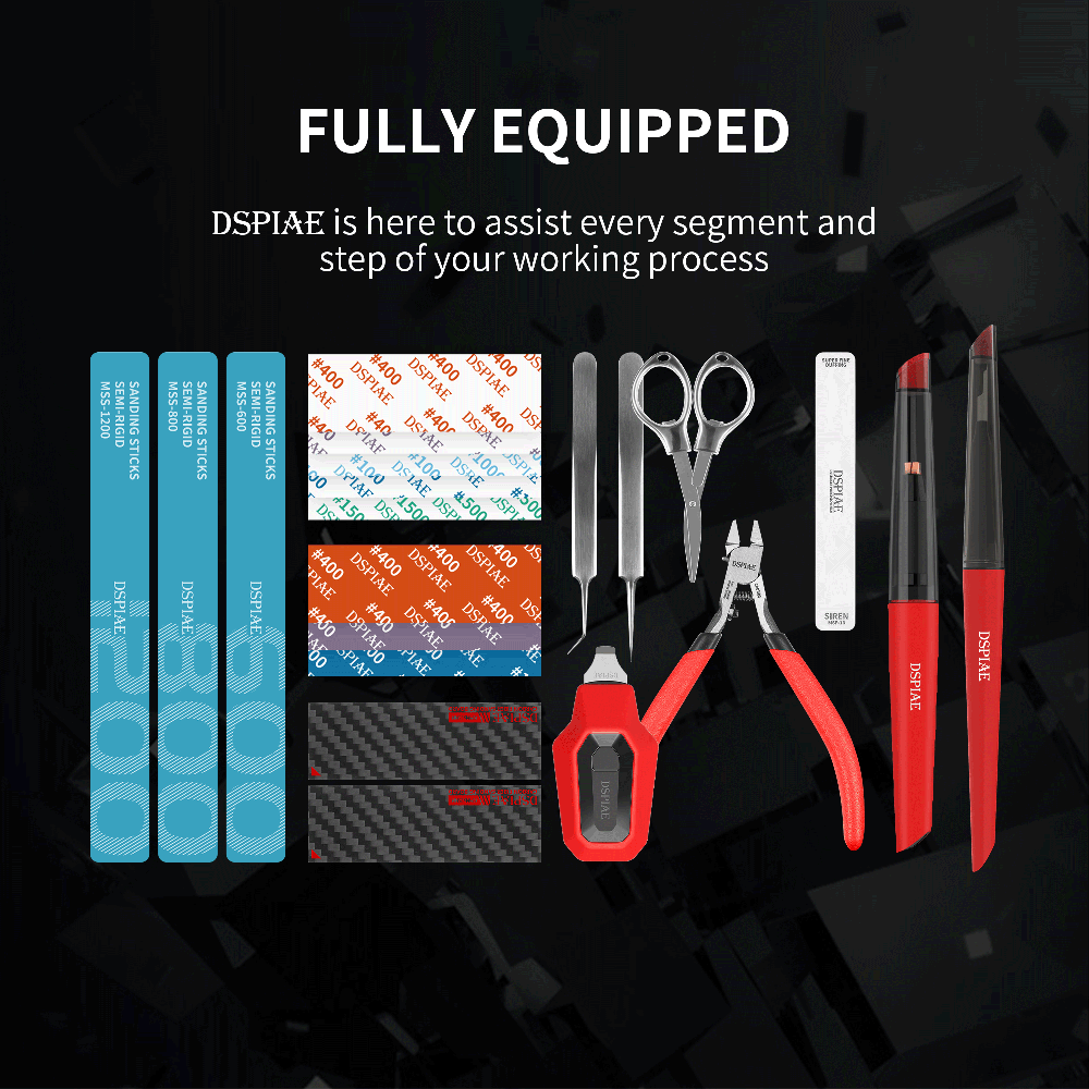 DSPIAE TC-S01 hobi modeli zana - Model Kit Tool Set incelemesi ve fiyatı