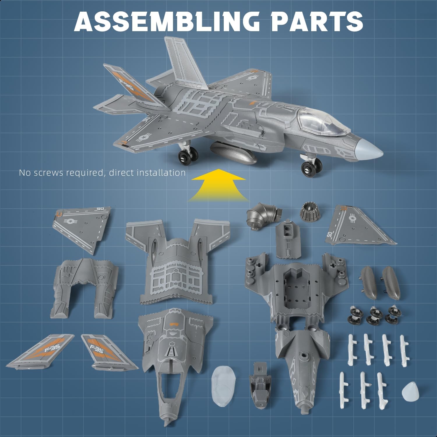 1:72 Ölçekli F-35 Savaş Jeti H - Model Kit Jet incelemesi ve fiyatı