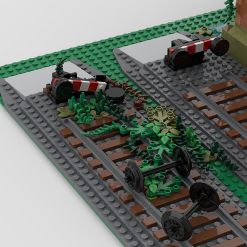 MOC Kullanılmayan Tren Barınağ - Model Kit Train incelemesi ve fiyatı