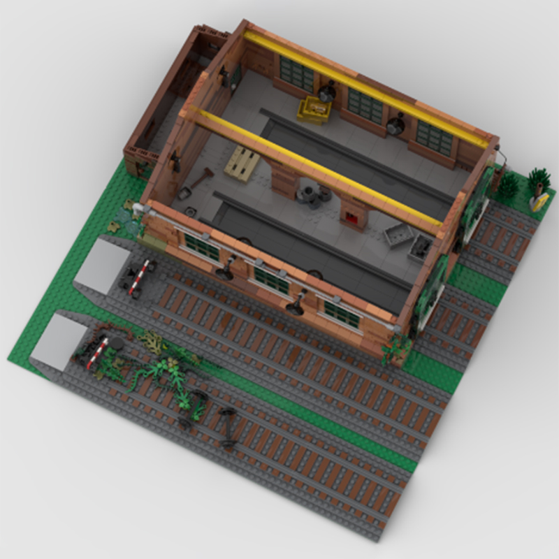 MOC Kullanılmayan Tren Barınağ - Model Kit Train incelemesi ve fiyatı